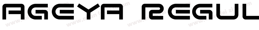 Ageya regular字体转换